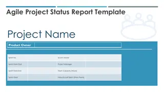 Agile Project Status Report Template and Tracker