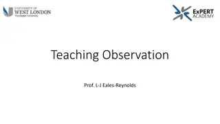 Developing Effective Teaching Observation Techniques for Academic Improvement