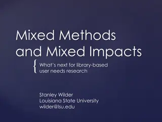 Library User Needs Research and Impact Trends
