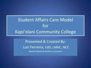 Kapiolani Community College Student Affairs Care Model