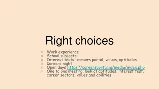 Practical Career Guidance for Course Selection and College Applications
