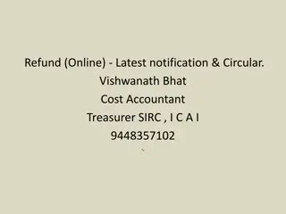 Online Refund Notification Circular for Tax Credit Claims