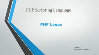 PHP Loops and Iteration: Learn About While, Do While, For, and Foreach Loops