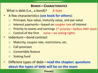 Understanding Bonds Characteristics and Valuation Models