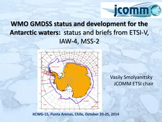 Development of GMDSS for Antarctic Waters