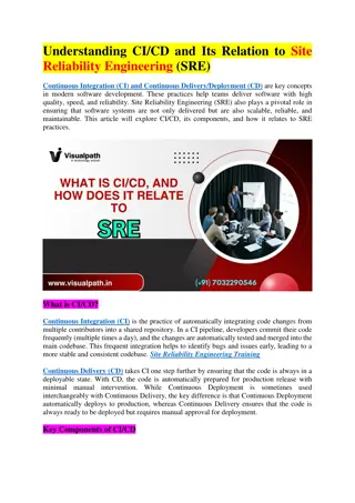 Site Reliability Engineering Course - SRE Training Online