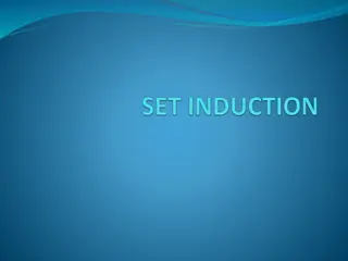 Effective Set Induction Techniques for Engaging Learners