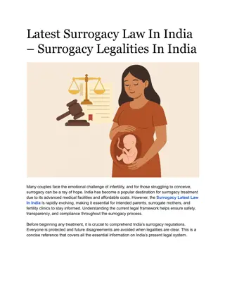Latest Surrogacy Law In India – Surrogacy Legalities In India