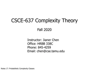 Understanding Probabilistic Complexity Classes in Complexity Theory