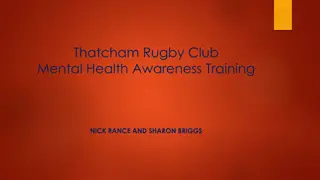 Understanding Mental Health and Rugby Awareness Training