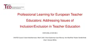 Addressing Inclusion/Exclusion in European Teacher Education: ECER 2018 Insights