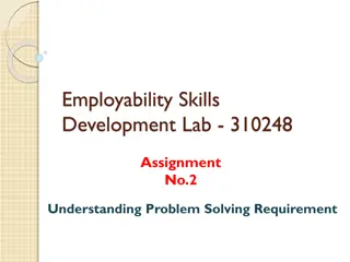 Effective Problem-Solving Strategies in Employability Skills Development Lab