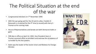 World War II Post-War Political Developments and Aid Programs