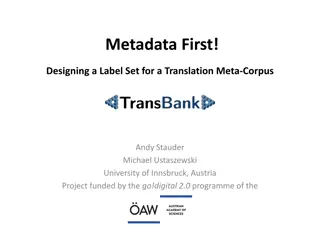 Designing a Label Set for Translation Meta-Corpus