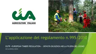 Overview of EU Timber Regulation (EUTR) 995/2010 and its Application in Italy