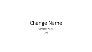 Implementing Change in Company Operations