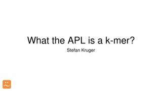 Understanding K-mers in Bioinformatics