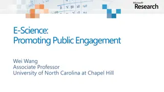 Promoting Public Engagement in E-Science - Challenges and Opportunities