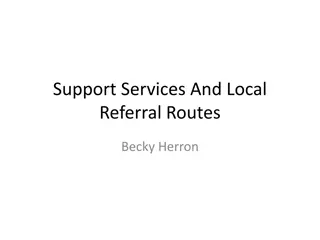 Support Services and Referral Routes for Mental Health: Helping Sue and Amy
