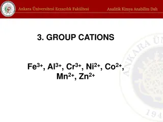 Systematic Analysis of Group III Cations in Chemical Precipitation Reactions