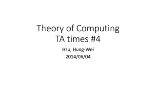 Theory of Computing TA Times #4 by Hsu, Hung-Wei