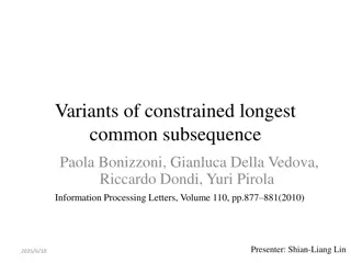 Variant of Constrained Longest Common Subsequence Problem