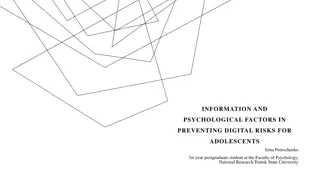 Preventing Digital Risks for Adolescents: Factors and Findings
