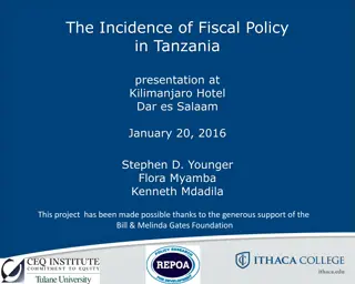 Incidence Analysis of Fiscal Policy in Tanzania
