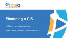 Cancer Information Service Financing Strategies