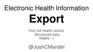 Understanding Electronic Health Information Export