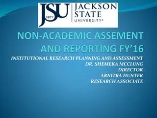 Jackson State University Institutional Research and Assessment