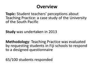 Understanding Student Teachers' Perceptions of Teaching Practice at the University of the South Pacific