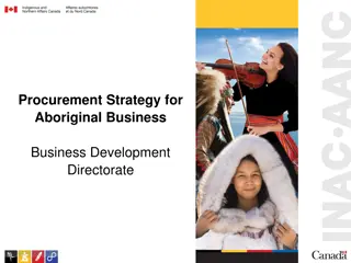 Indigenous Procurement Strategy for Business Development Directorate
