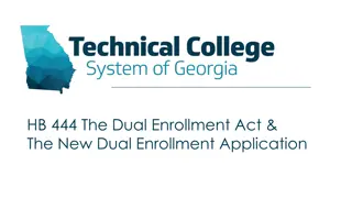 Understanding Georgia's HB 444 Dual Enrollment Act and Application Updates