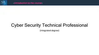 Cyber Security Technical Professional Integrated Degree Course Overview