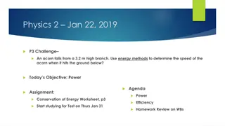 Energy Methods for Acorn Speed Calculation