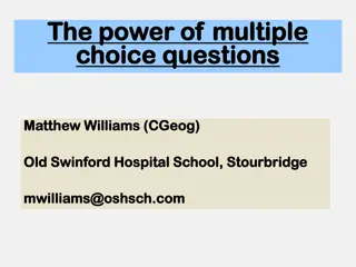 Effective Strategies for Crafting Multiple Choice Questions