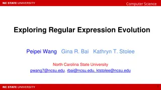 Exploring Regular Expression Evolution in Computer Science