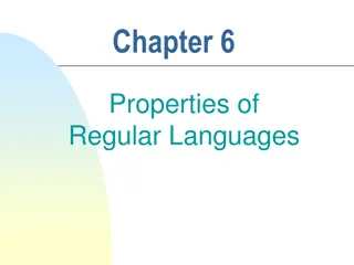 Properties of Regular Languages: Sets, Grammars, and Graphs