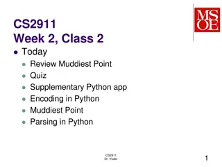 Python Programming: Review, Lab Questions, and Supplementary Materials