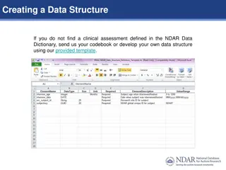 Data Structure Creation Guidelines for Clinical Assessments