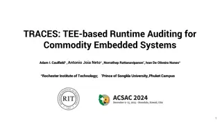 TRACES: TEE-based Runtime Auditing for Commodity Embedded Systems