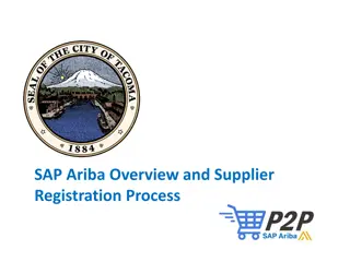 SAP Ariba Supplier Registration Process for City of Tacoma