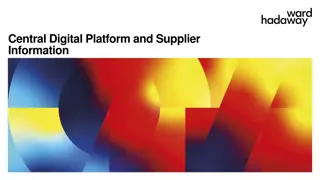 Central Digital Platform and Supplier Information Guide