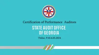 Certification of Performance Auditors Tbilisi PAS 6.03.2024