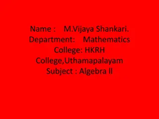 Algebraic Theorems and Transformations in Mathematics