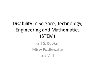 Challenging STEM Norms: Disabilities in Science and Academia