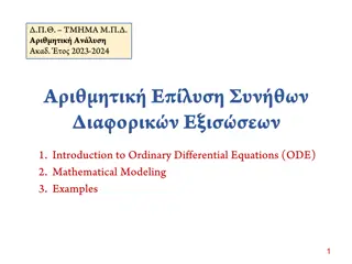 Understanding Nonlinear ODE Solutions and Examples