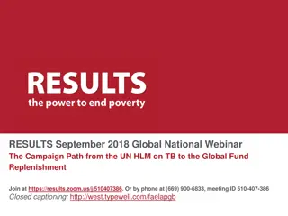 Global Fund Advocacy Campaign Successes and Webinar Highlights