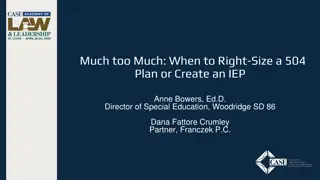 Navigating Individualized Education Programs and 504 Plans